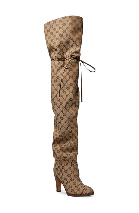 original gg canvas over-the-knee boot replica|Gucci Original GG Canvas Over.